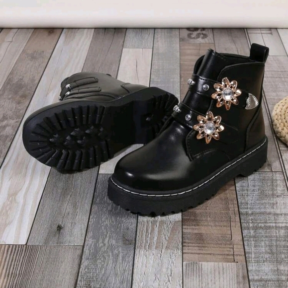 Short Boots, Round Toe, Slip-On, Outdoor Casual,Side Zipper Decoration - Picture 4 of 5